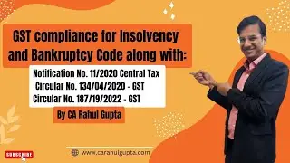 GST Rules on Insolvent Companies and Compliances for Insolvency Resolution Professional IRP