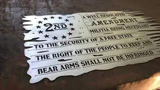 Bad Dog Metalworks 2nd Amendment Flag