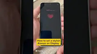 How to Set a Stylish Always on Display on Samsung Phones #samsunggalaxy  #alwaysondisplay #shorts