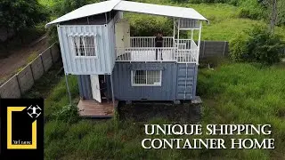 Unique Shipping Container Home in India - Drone Footage