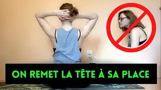 EXERCICES pour RECTITUDE CERVICALE, SYNDROME CROISÉ SUPÉRIEUR et DOULEURS CERVICALES