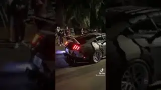 Mustang shooting HUGE flames | Backfire