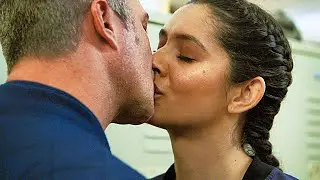 Chicago Fire 10x12 / Kiss Scenes &mdash; Kelly and Stella (Taylor Kinney and Miranda Rae Mayo)