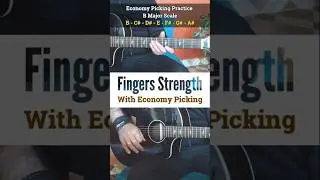 Fast Guitar Melody for Finger Strength with Economy Picking | Learn Guitar Theory with Aman Verma
