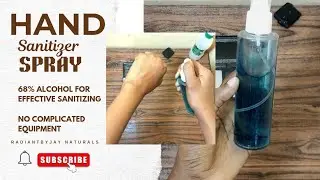 How to Make DIY Hand Sanitizer Spray- Effective &Moisturizing formula that won't dry out your skin.
