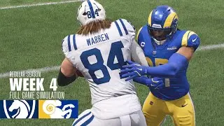 Colts vs. Rams | 2025-26 Season Week 4 | Madden NFL 26 Simulation