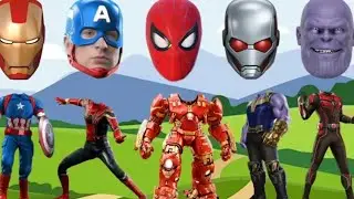 PLAING game Motu Patlu cartoon captain American super hero spaider man family members 
