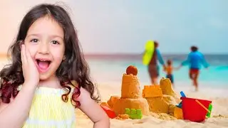   🏰🎡  Sand Castle with Joudy & Kaya at the Park! 🏰