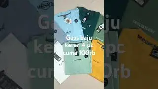 kaos oblong keren men 4 PC cuma 100an aja men
