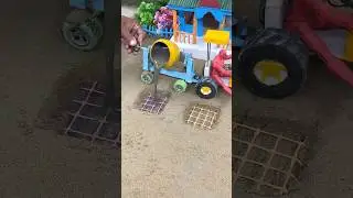 Mini RC Cement Mixer 🏗️ Concrete Pouring Experiment | Construction Toy Video