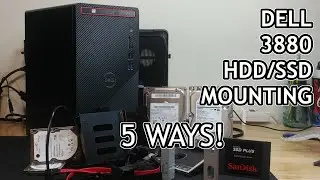 Крепление жесткого диска Dell 3880 (5 разных способов!)