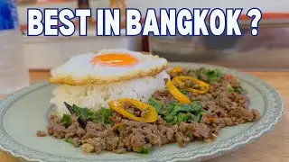 SUKHUMVIT ROAD WALK  -  EATING VERY GOOD FOOD IN BANGKOK - Best Pad Kra Pao in Bangkok ?
