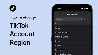 How To Change TikTok Account Region - Tutorial