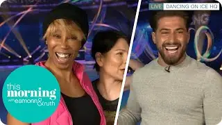Kem Cetinay Gets The Rinkside Gossip from Dancing On Ice | This Morning