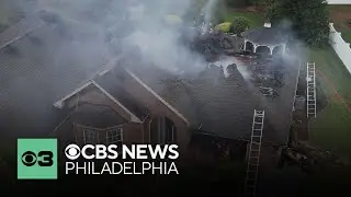 Car crashes into Lehigh Valley home, sparks fire