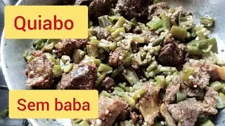 Como fazer quiabo sem baba,de um jeito diferente 