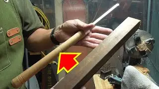 I made a gouge handle using scrap wood