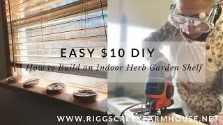 Easy $10 DIY | How to Build an Indoor Herb Garden Shelf
