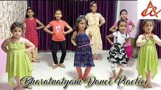 Bharatnatyam Student Dance Practice | Abhinay Dance Academy Student Practice | 1st, 2nd year steps