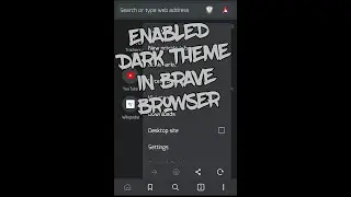 DARK MODE IN BRAVE Browser SEP 2020