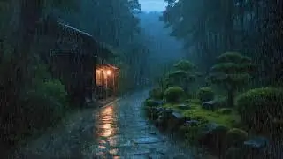 Corps fatigu&eacute; &ndash; Ambiance pluie stable &ndash; Ext&eacute;rieur de la maison la nuit &ndash; Relaxation 😌🌙