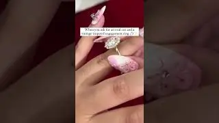 Christmas gift idea: Engagement Ring 💍 | Moissanite | Oval Cut | Youtube Shorts | #kobelli #ring