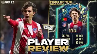 the best Portuguese Striker in FIFA 🇵🇹 95 TOTS Joao Felix Player Review! | FUT 22