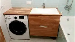 ⭐ Тумбы под стиральную машину - мебель для ванной на заказ.