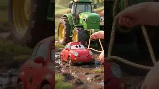 Tractor Saves the Cute Car 🚜❤️ | Kids Rescue Cartoon