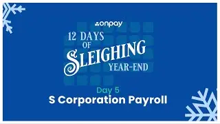 12 Days of Sleighing Year-End &mdash; Day 5: S Corp Shareholder Benefits