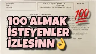 7.Sınıf Türkçe 2.Dönem 1.Yazılı Soruları