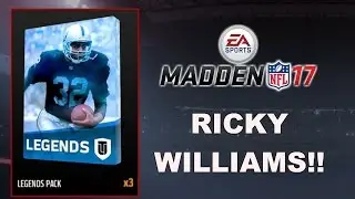 MUT 17 RICKY WILLIAMS!!! LEGEND BUNDLE