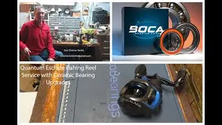 How to Service & Upgrade a Quantum Escalade Baitcasting Reel  Boca Bearings Ceramic Upgrade Tutorial