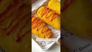 Baked Cheese Potato Corn Dogs 🔥  #cooking #food #winnie #shorts