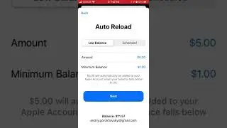 How to AUTO LOAD FUNDS to APPLE ID BALANCE?