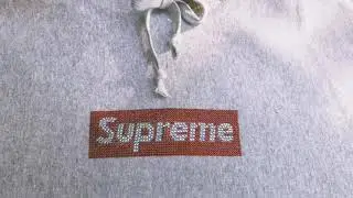 Supreme x Swarovski Box Logo Hoodie