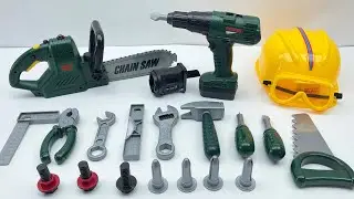 8 Minutes Unboxing, Building Toys,Electric Saw, Hammer, power tools Screw Machine ASMR | Toy Reviews