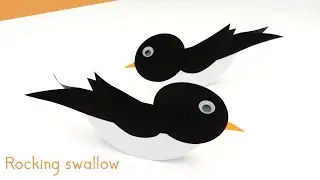 How To Make Rocking Swallow For Kids | Easy Paper Crafts | Kids Craft Ideas | 5 Minute Crafts