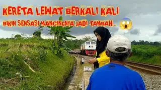SENSASI MANCING DI PINGGIR PERLINTASAN KERETA API #sensasimancing #dikuni #perlintasankeretaapi