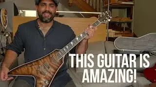 Crazy Flying V and Beautiful es-335 type guitar!! A Day With Case Guitars, Part 2.