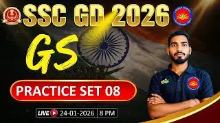 SSC GD GS Classes 2026 | SSC GD GS Practice Set -8 | SSC GD GS 2026 | GS By Rajesh sir