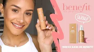 MAQUILLAJE NATURAL USANDO PRODUCTOS DE BENEFIT COSMETICS - PROBANDO NUEVA BASE HELLO HAPPY