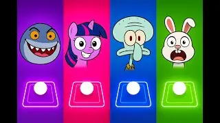 Tiles Hop EDM Rush-Sprunki Sharko🆚Sprunki Twilight Sparkle🆚Sprunki Squidward Tentacles🆚Sprunki Booba