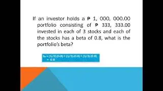 Portfolio Beta Coefficient