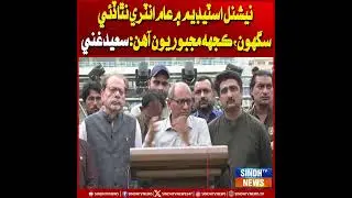 National Stadium mein aam entry natha dyi saghun, kuch majburiun aahein: Saeed Ghani