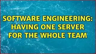 Software Engineering: Having one server for the whole team (2 Solutions!!)