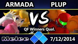 EVO 2014 - P4K EMP | Armada (Peach) Vs. VS | Plup (Samus) SSBM Winners Top 16 Qualifier - Melee
