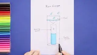 How to draw a Rain Gauge