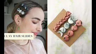 CLAY HAIR SLIDES | Craft with me