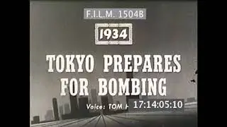 1934 JAPAN-TOKYO PREPARES FOR BOMBING